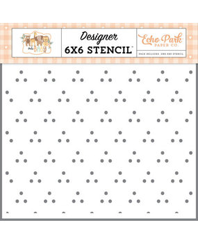 Echo Park Our Baby Love Dots Stencil (OB303033)* Echo Park Our Baby Love Dots Stencil (OB303033)*