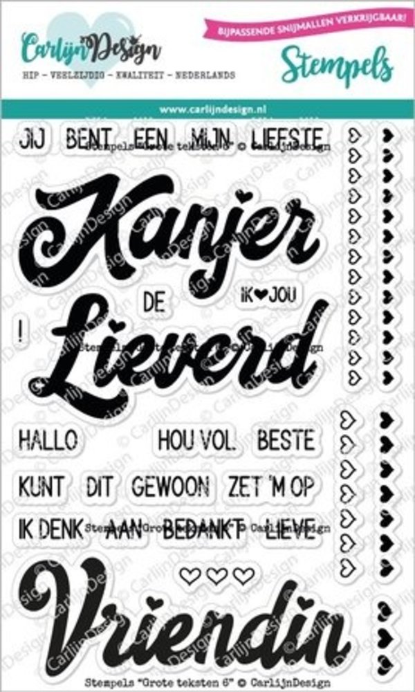 Carlijn Design Stempels Grote Teksten 6 (CDST-0094) Carlijn Design Stempels Grote Teksten 6 (CDST-0094)