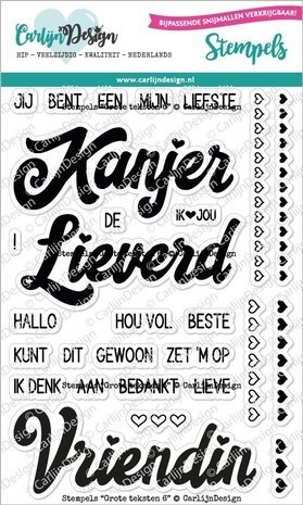 Carlijn Design Stempels Grote Teksten 6 (CDST-0094) Carlijn Design Stempels Grote Teksten 6 (CDST-0094)