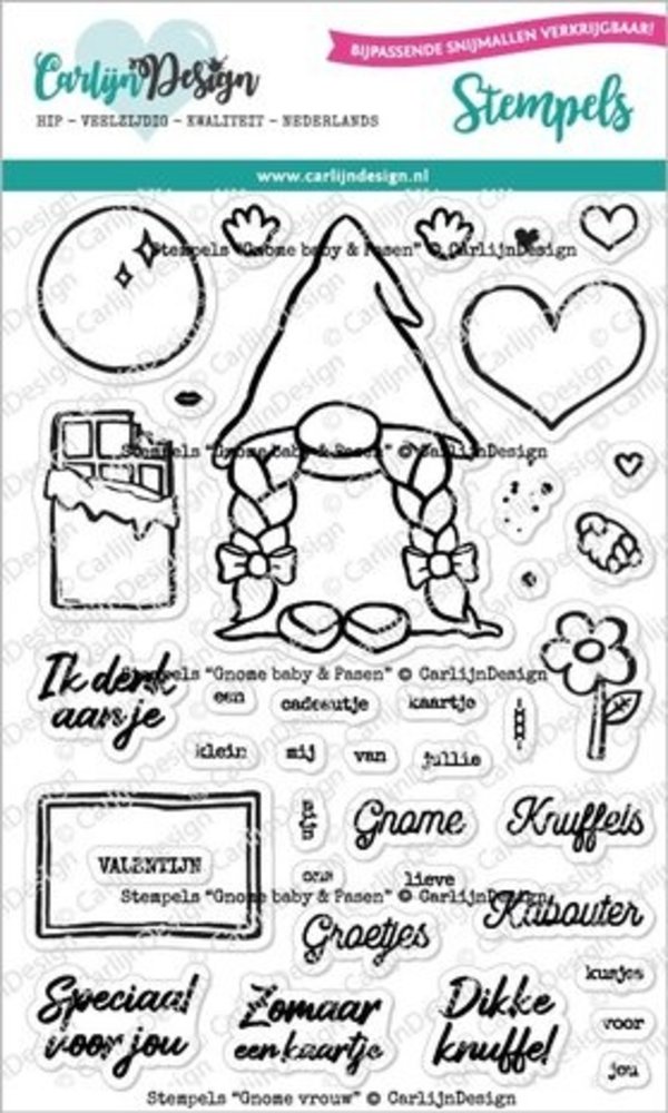 Carlijn Design Stempels Gnome Vrouw (CDST-0096) Carlijn Design Stempels Gnome Vrouw (CDST-0096)