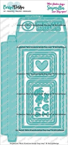 Carlijn Design Snijmallen Mini Slimline Doosje Tony Reep (CDSN-0202) Carlijn Design Snijmallen Mini Slimline Doosje Tony Reep (CDSN-0202)