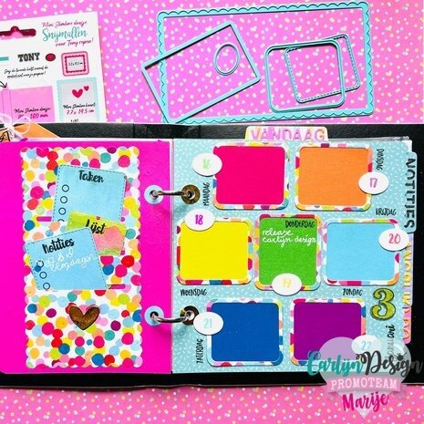 Carlijn Design Snijmallen Mini Slimline Doosje Tony Reep (CDSN-0202) Carlijn Design Snijmallen Mini Slimline Doosje Tony Reep (CDSN-0202)