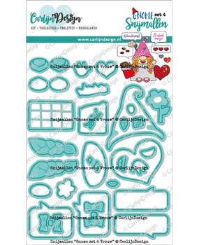 Carlijn Design Snijmallen Gnome Set 4 Vrouw (CDSN-0203)