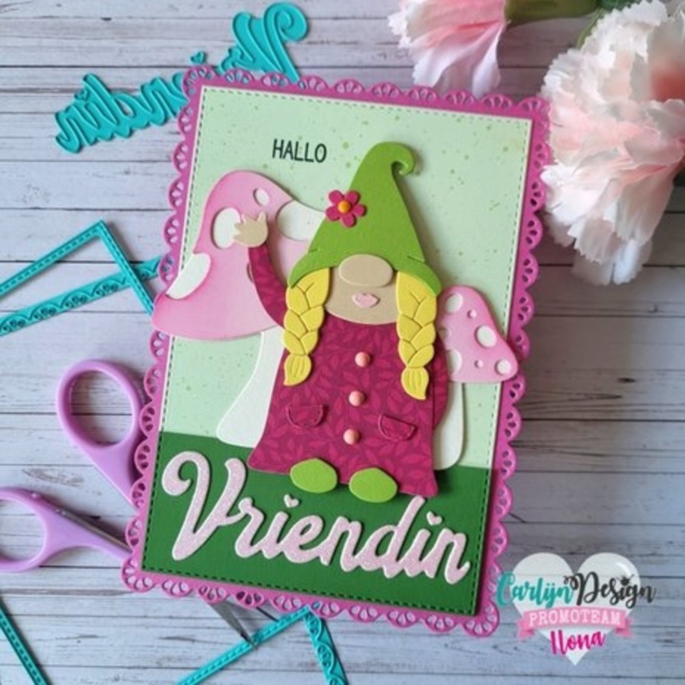 Carlijn Design Snijmallen Gnome Set 4 Vrouw (CDSN-0203) Carlijn Design Snijmallen Gnome Set 4 Vrouw (CDSN-0203)