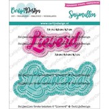 Carlijn Design Snijmallen Grote Teksten 6 Lieverd (CDSN-0206)