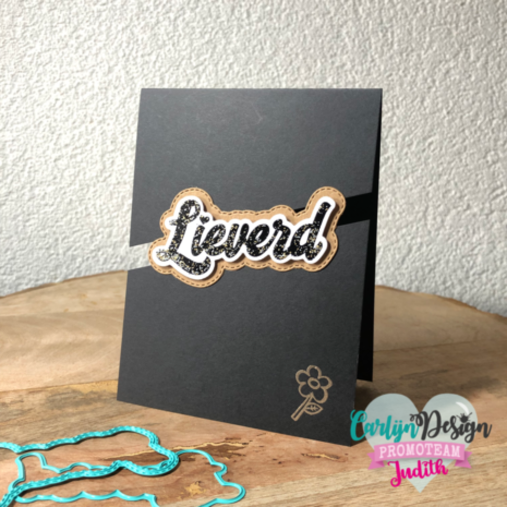 Carlijn Design Snijmallen Grote Teksten 6 Lieverd (CDSN-0206)
