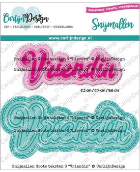 Carlijn Design Snijmallen Grote Teksten 6 Vriendin (CDSN-0207)