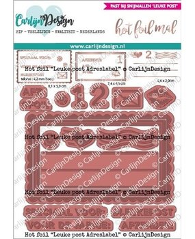 Carlijn Design Hot Foil Leuke Post Adreslabel (CDHF-0023)