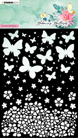 Studio Light Blooming Butterfly Masking Stencil Blooming Butterflies (SL-BB-MASK169)