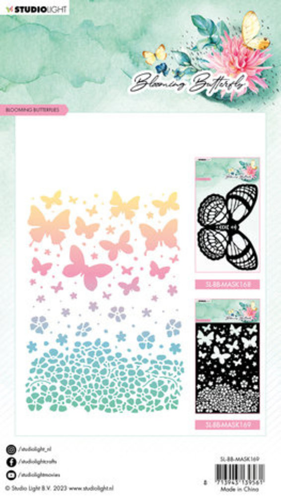 Studio Light Blooming Butterfly Masking Stencil Blooming Butterflies (SL-BB-MASK169)