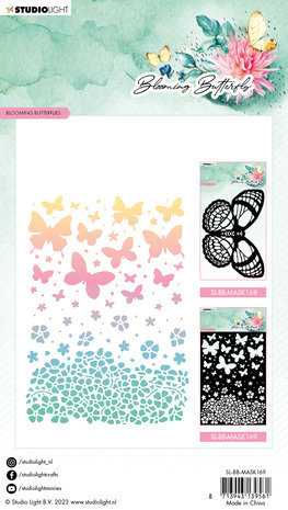 Studio Light Blooming Butterfly Masking Stencil Blooming Butterflies (SL-BB-MASK169)
