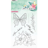 Studio Light Blooming Butterfly Clear Stamp Anemone Butterfly (SL-BB-STAMP359)*