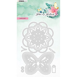 Studio Light Blooming Butterfly Snijmal Shaker Labels (SL-BB-CD482)
