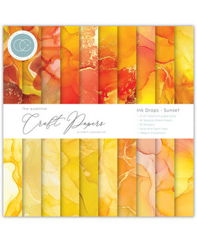 Craft Consortium Essential Craft Papers 6x6 Inch Paper Pad Ink Drops Sunset (CCEPAD024B) Craft Consortium Essential Craft Papers 6x6 Inch Paper Pad Ink Drops Sunset (CCEPAD024B)