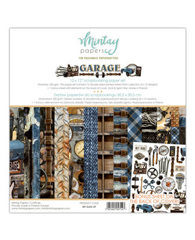 Mintay Garage 12x12 Inch Scrapbooking Paper Set (MT-GAG-07) Mintay Garage 12x12 Inch Scrapbooking Paper Set (MT-GAG-07)