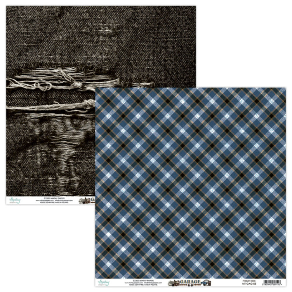 Mintay Garage 12x12 Inch Scrapbooking Paper Set (MT-GAG-07) Mintay Garage 12x12 Inch Scrapbooking Paper Set (MT-GAG-07)