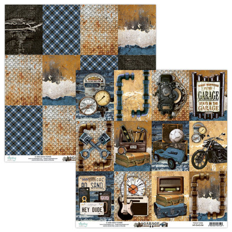 Mintay Garage 12x12 Inch Scrapbooking Paper Set (MT-GAG-07) Mintay Garage 12x12 Inch Scrapbooking Paper Set (MT-GAG-07)
