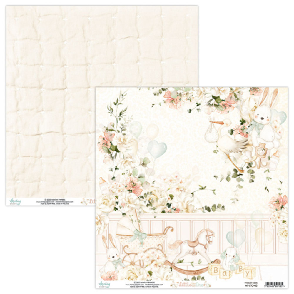 Mintay Little One 12x12 Inch Scrapbooking Paper Set (MT-LTO-07)