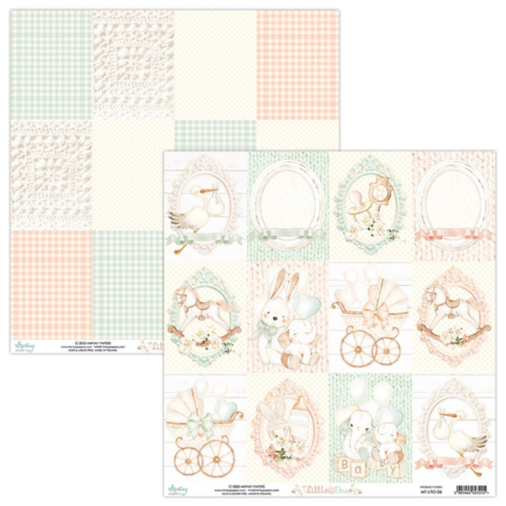 Mintay Little One 12x12 Inch Scrapbooking Paper Set (MT-LTO-07)