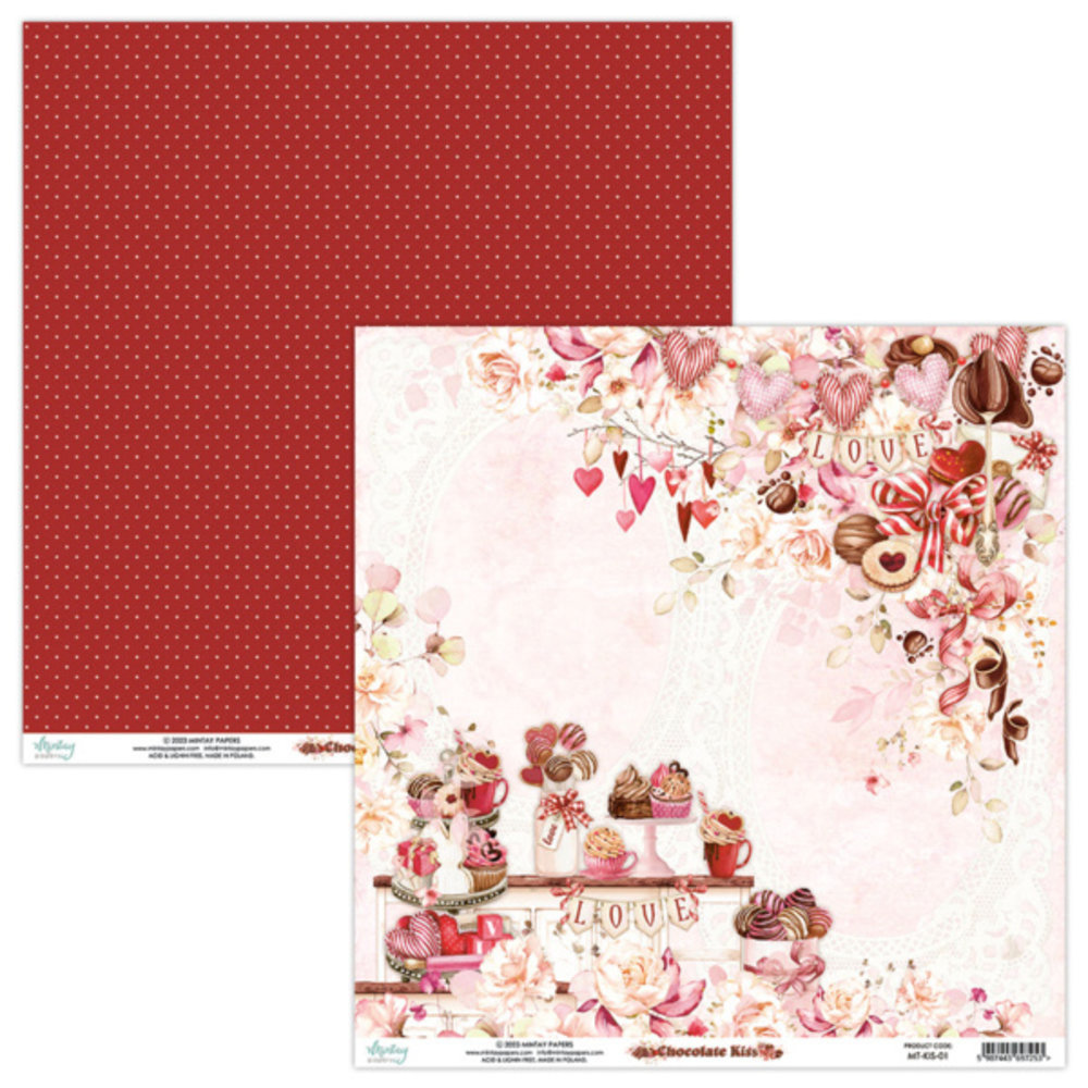 Mintay Chocolate Kiss 6x6 Inch Scrapbooking Paper Pad (MT-KIS-08) Mintay Chocolate Kiss 6x6 Inch Scrapbooking Paper Pad (MT-KIS-08)