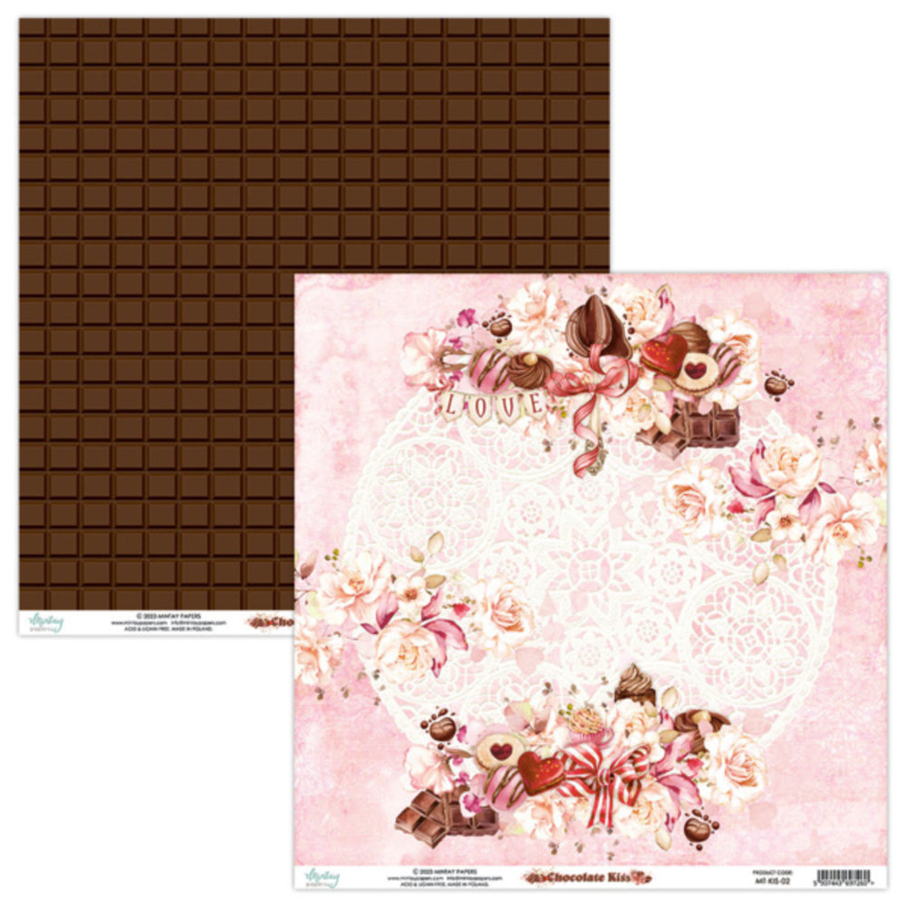Mintay Chocolate Kiss 6x6 Inch Scrapbooking Paper Pad (MT-KIS-08) Mintay Chocolate Kiss 6x6 Inch Scrapbooking Paper Pad (MT-KIS-08)
