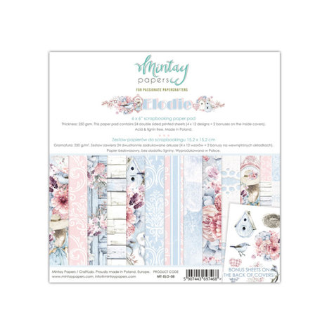 Mintay Elodie 6x6 Inch Scrapbooking Paper Pad (MT-ELO-08)