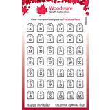 Woodware Mini Tag Alphabet Clear Stamps (FRB004)