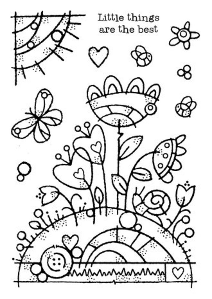 Woodware Flower Mound Clear Stamps (FRS967) Woodware Flower Mound Clear Stamps (FRS967)