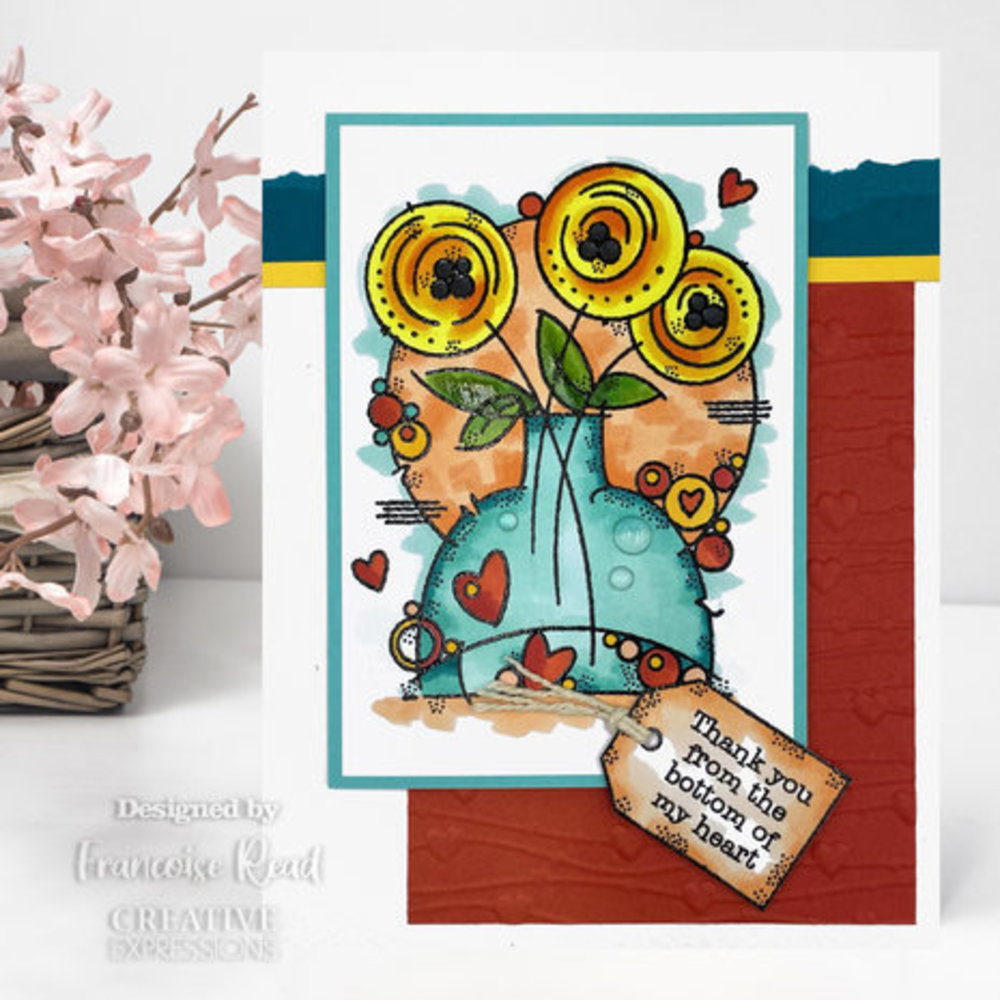 Woodware Round Blooms Clear Stamps (FRS968) Woodware Round Blooms Clear Stamps (FRS968)