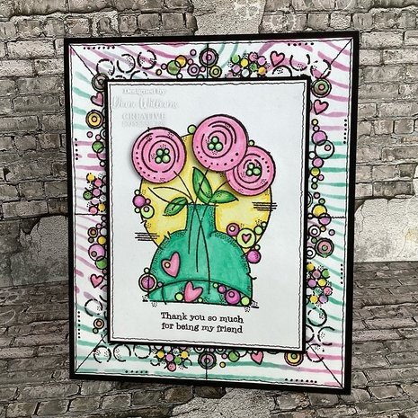 Woodware Round Blooms Clear Stamps (FRS968) Woodware Round Blooms Clear Stamps (FRS968)