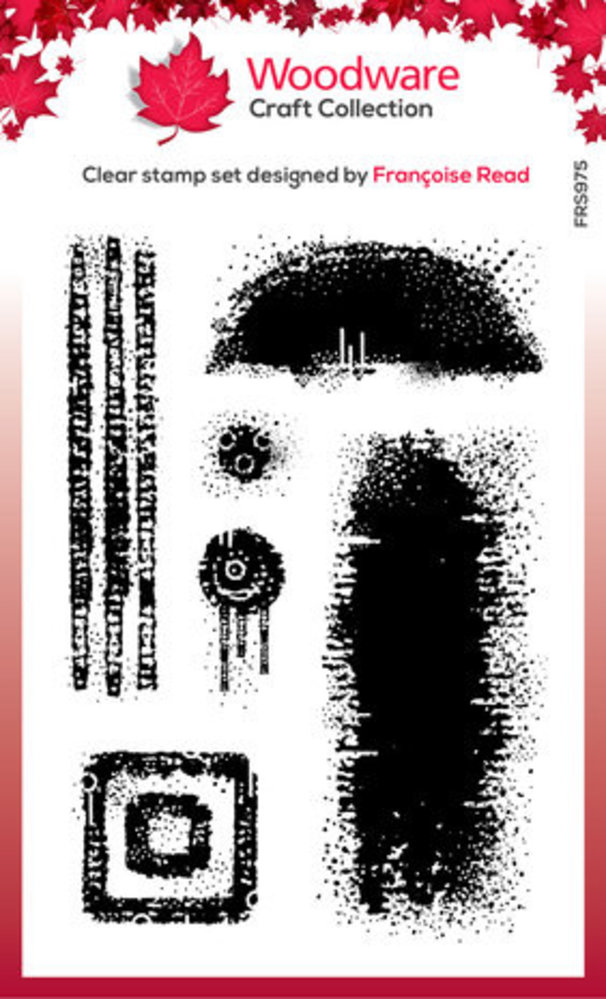 Woodware Speckled Textures Clear Stamps (FRS975)