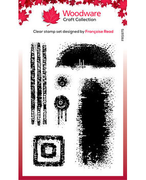 Woodware Speckled Textures Clear Stamps (FRS975)