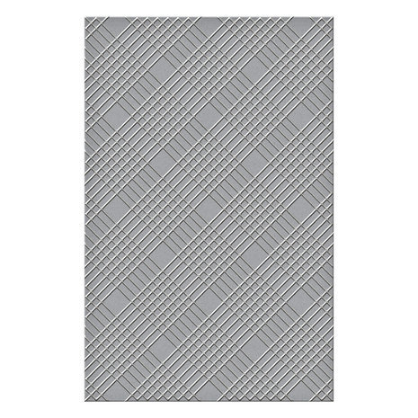 Spellbinders Celebrate You Diamond Plaid Embossing Folder (SES-036)