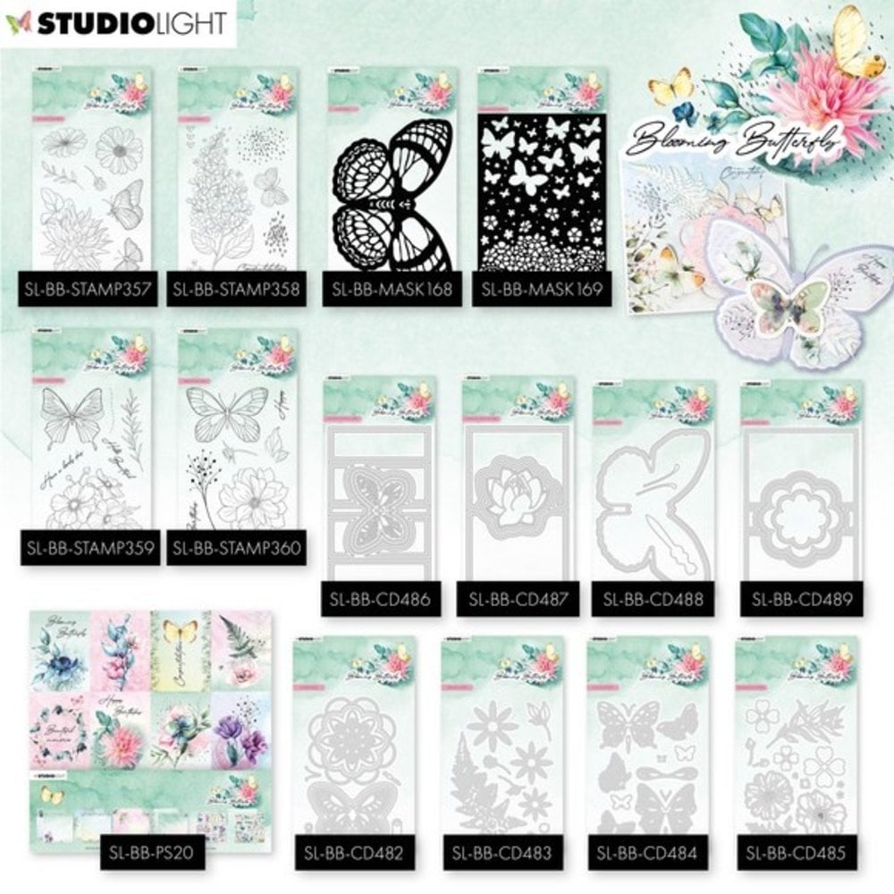 Studio Light Blooming Butterfly Snijmal Water Lily Stand Up Card (SL-BB-CD487)