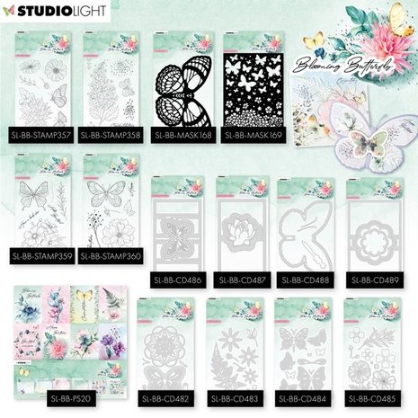 Studio Light Blooming Butterfly Snijmal Shaker Labels (SL-BB-CD482) Studio Light Blooming Butterfly Snijmal Shaker Labels (SL-BB-CD482)
