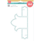 Marianne Design Masking Stencil A4 Anja's Tulip Card (PS8137)*