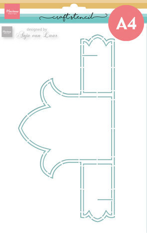 Marianne Design Masking Stencil A4 Anja's Tulip Card (PS8137) Marianne Design Masking Stencil A4 Anja's Tulip Card (PS8137)