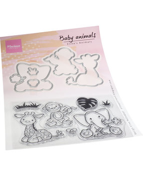 Marianne Design Eline's Animals Stamp & Die Baby Animals (EC0199) Marianne Design Eline's Animals Stamp & Die Baby Animals (EC0199)