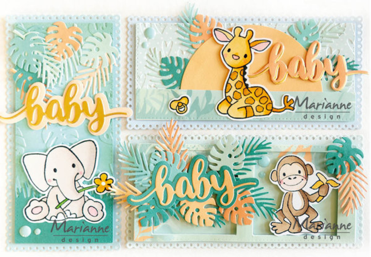 Marianne Design Eline's Animals Stamp & Die Baby Animals (EC0199)