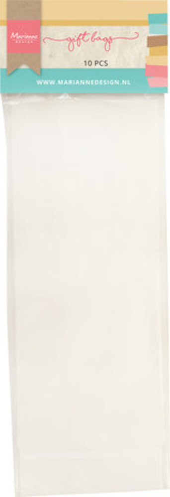 Marianne Design Gift Bags White (10pcs) (LR0047) Marianne Design Gift Bags White (10pcs) (LR0047)