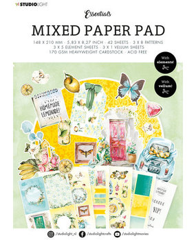 Studio Light Essentials Fresh Citrus A5 Mixed Paper Pad (SL-ES-MPP21) Studio Light Essentials Fresh Citrus A5 Mixed Paper Pad (SL-ES-MPP21)