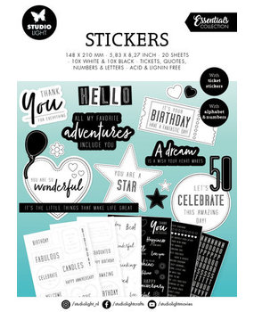 Studio Light Essentials Stickers Sentiments (SL-ES-STIC06) Studio Light Essentials Stickers Sentiments (SL-ES-STIC06)
