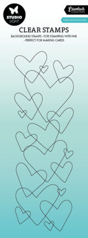 Studio Light Essentials Clear Stamp Heart Background (SL-ES-STAMP372) Studio Light Essentials Clear Stamp Heart Background (SL-ES-STAMP372)