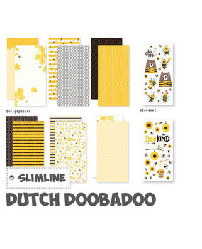Dutch Doobadoo Crafty Paper Slimline Bee Happy (473.005.019)