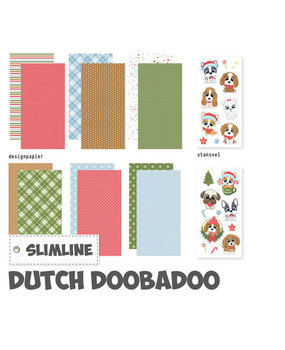 Dutch Doobadoo Crafty Paper Slimline Xmas Dogs (473.005.027)*