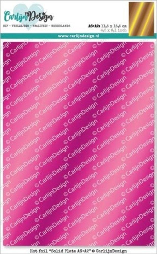 Carlijn Design Hot Foil A6 Solid Plate (CDHF-0025) Carlijn Design Hot Foil A6 Solid Plate (CDHF-0025)