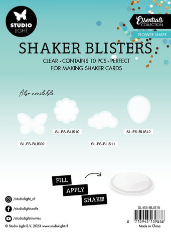 Studio Light Essentials Shaker Blisters Flower Shape (SL-ES-BLIS10)