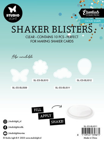 Studio Light Essentials Shaker Blisters Cloud Shape (SL-ES-BLIS11) Studio Light Essentials Shaker Blisters Cloud Shape (SL-ES-BLIS11)