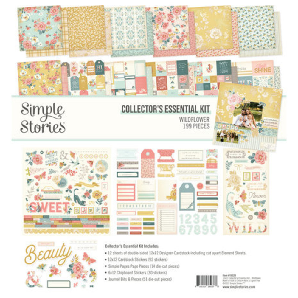 Simple Stories Wildflower 12x12 Inch Collector's Essential Kit (19529)