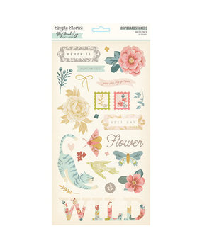 Simple Stories Wildflower Chipboard Stickers (19516) Simple Stories Wildflower Chipboard Stickers (19516)